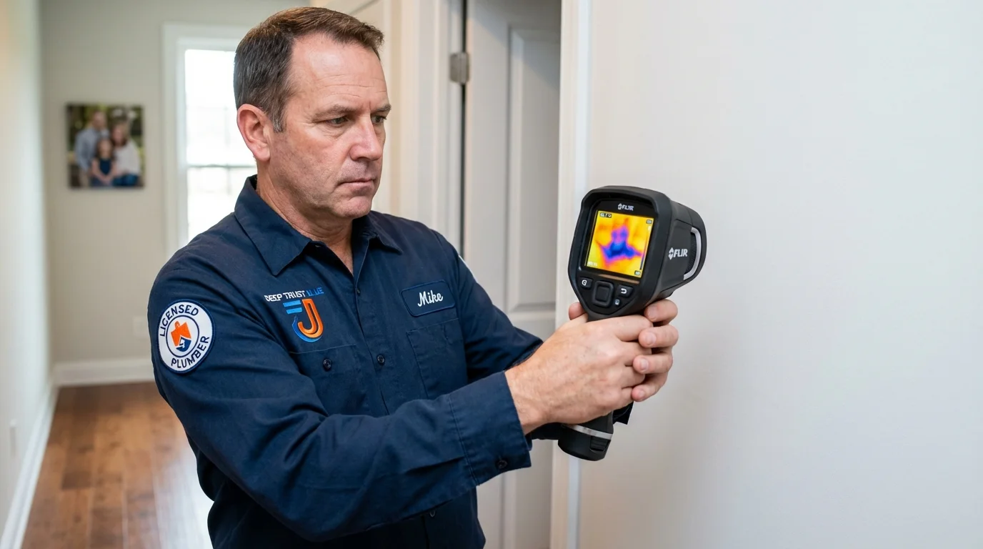 Thermal imaging leak detection by Johns Plumbing LLC in Minster